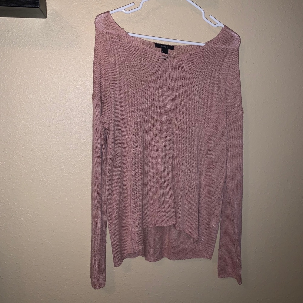 Pink light weight sweater